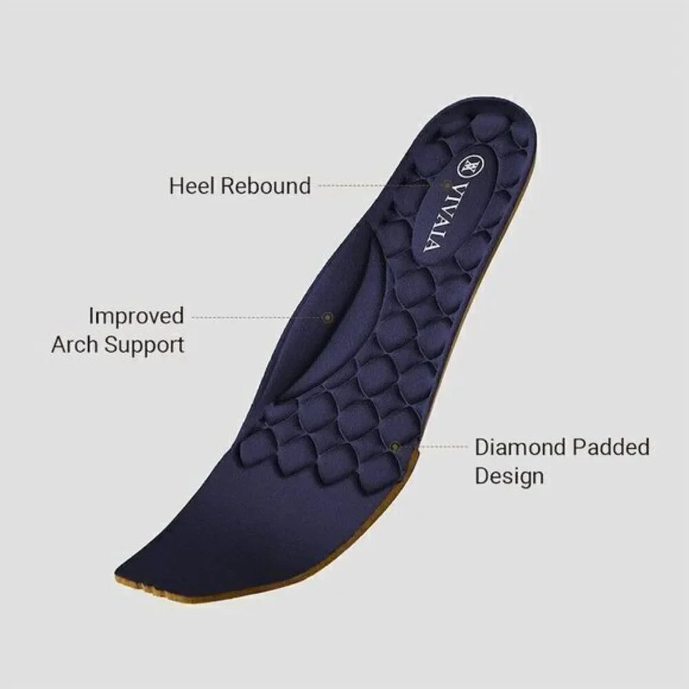 VIVAIA Square‎ Toe Wedge Navy Margot Wedge Pro SIZE EUR 41 US 9.5
